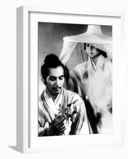 Rashomon, Masayuki Mori, Machiko Kyo, 1950-null-Framed Premium Photographic Print