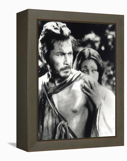 Rashomon, Toshiro Mifune, Machiko Kyo, 1950-null-Framed Stretched Canvas