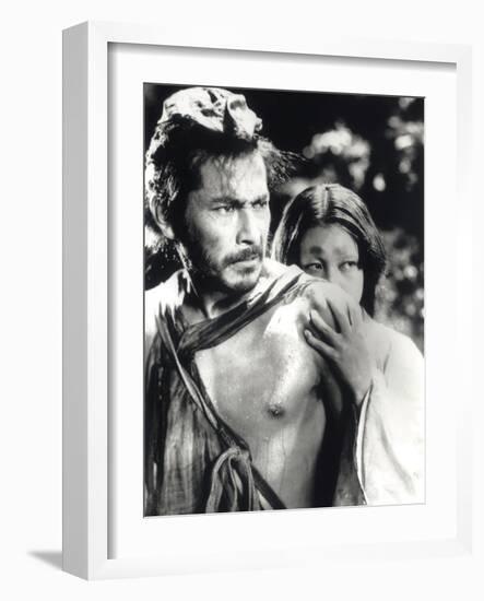 Rashomon, Toshiro Mifune, Machiko Kyo, 1950-null-Framed Photo