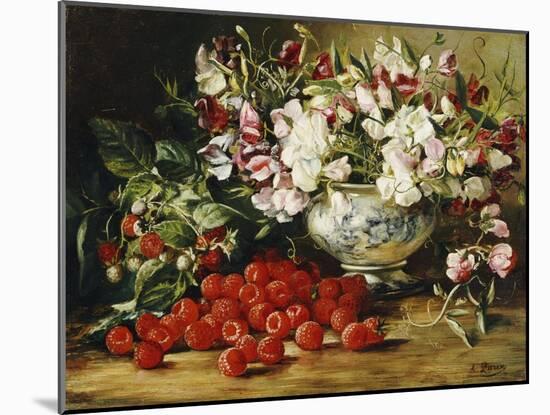 Raspberries and Sweet Pea-August Laux-Mounted Giclee Print