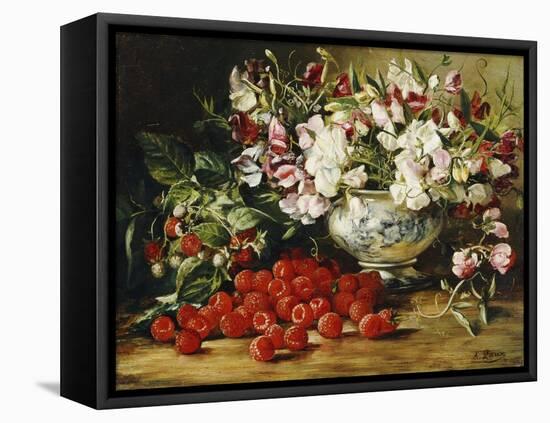 Raspberries and Sweet Pea-August Laux-Framed Premier Image Canvas