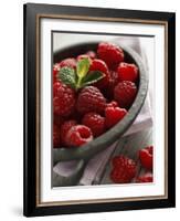 Raspberries in a Dish-Malgorzata Stepien-Framed Photographic Print