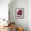 Raspberries on a Wooden Surface-Martina Schindler-Framed Photographic Print displayed on a wall