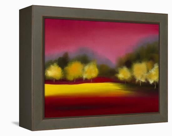 Raspberry Contemplation-Bonita Williams Goldberg-Framed Premier Image Canvas