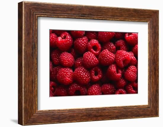 Raspberry Fruit Background-SJ Travel Photo and Video-Framed Photographic Print