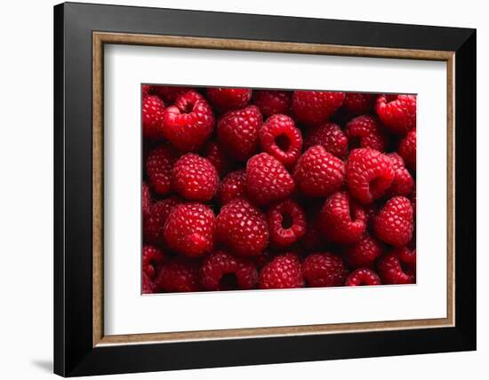 Raspberry Fruit Background-SJ Travel Photo and Video-Framed Photographic Print