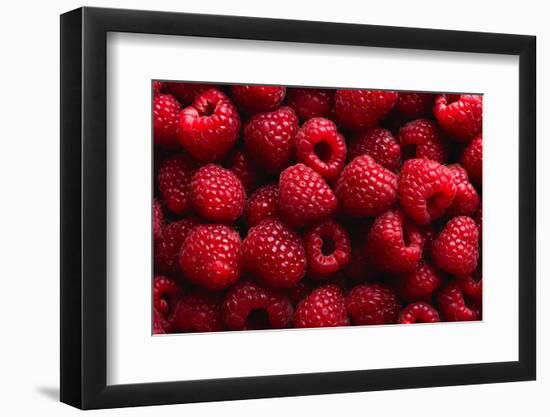 Raspberry Fruit Background-SJ Travel Photo and Video-Framed Photographic Print