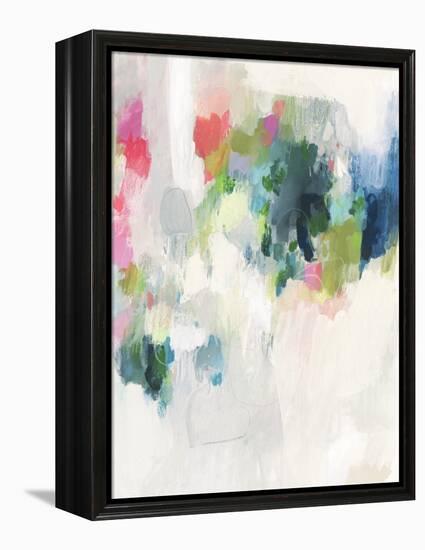 Raspberry & Teal I-Victoria Borges-Framed Stretched Canvas