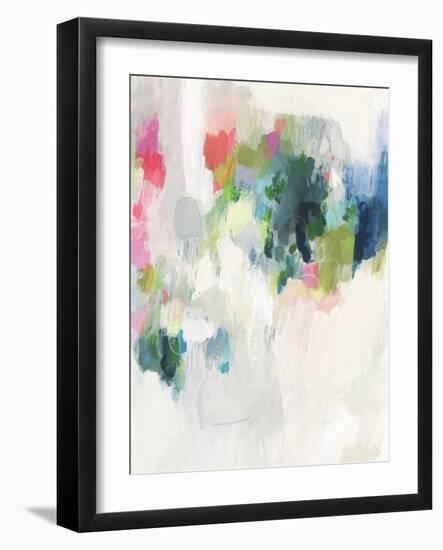 Raspberry & Teal I-Victoria Borges-Framed Art Print