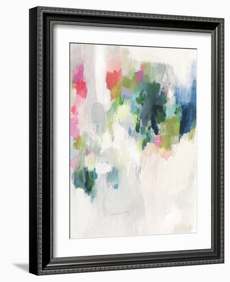 Raspberry & Teal I-Victoria Borges-Framed Art Print