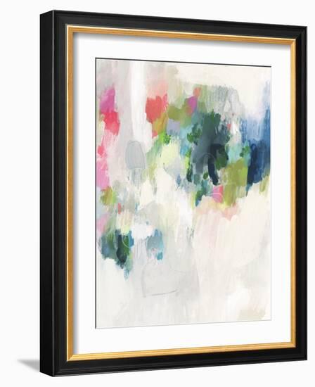 Raspberry & Teal I-Victoria Borges-Framed Art Print