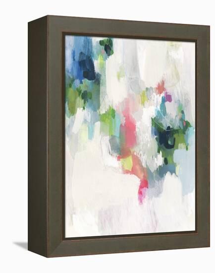 Raspberry & Teal II-Victoria Borges-Framed Stretched Canvas