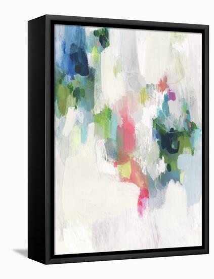 Raspberry & Teal II-Victoria Borges-Framed Stretched Canvas