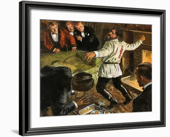 Rasputin Shot in the Back-Clive Uptton-Framed Giclee Print