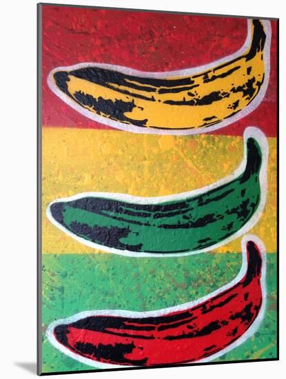 Rasta Banana-Abstract Graffiti-Mounted Giclee Print