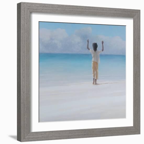 Rasta on Beach, 2012-Lincoln Seligman-Framed Giclee Print