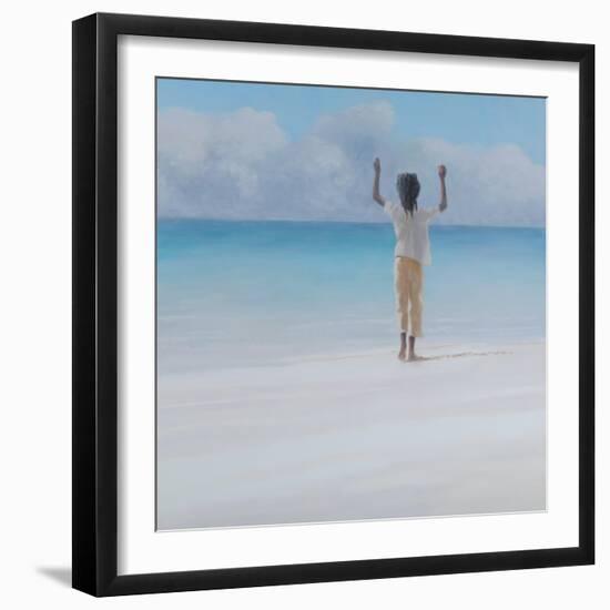 Rasta on Beach, 2012-Lincoln Seligman-Framed Giclee Print