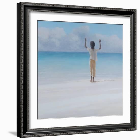 Rasta on Beach, 2012-Lincoln Seligman-Framed Giclee Print