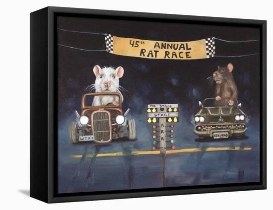 Rat Race 1-Leah Saulnier-Framed Premier Image Canvas
