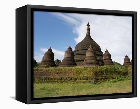 Ratana-pon solid stupa built by King Min Khammoung and Queen Shin Htwe, Mrauk U, Rakhine State,...-null-Framed Premier Image Canvas