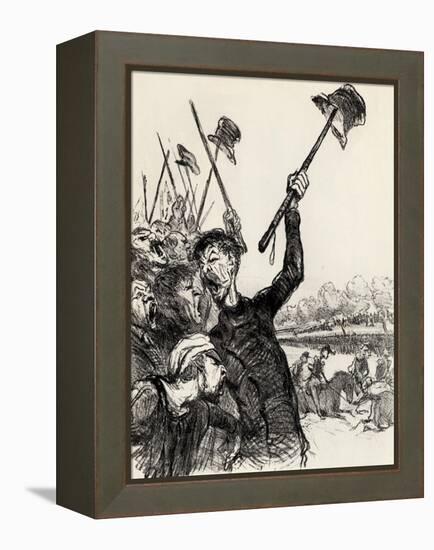 Ratapoil and His Staff: Long Live the Emperor!, 1851-Honore Daumier-Framed Premier Image Canvas