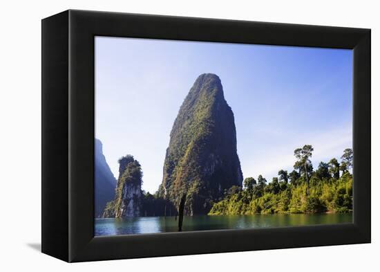 Ratchaprapa Reservoir, Khao Sok National Park, Surat Thani Province, Thailand, Southeast Asia, Asia-Christian Kober-Framed Premier Image Canvas