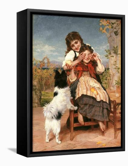 Rate mal (Guess Again)-Sophie Anderson-Framed Premier Image Canvas