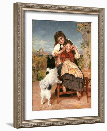 Rate mal (Guess Again)-Sophie Anderson-Framed Giclee Print