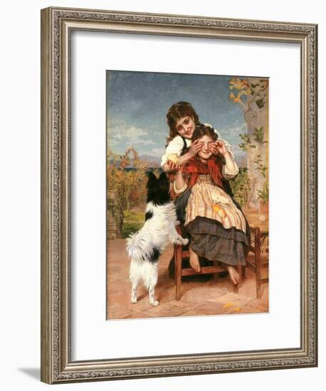 Rate mal (Guess Again)-Sophie Anderson-Framed Giclee Print