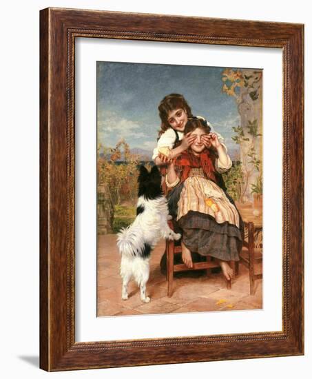 Rate mal (Guess Again)-Sophie Anderson-Framed Giclee Print