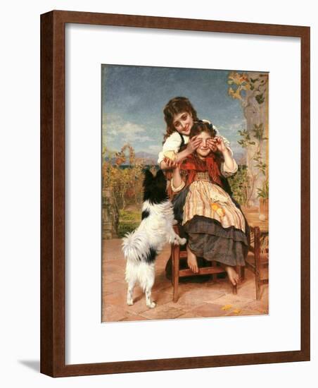 Rate mal (Guess Again)-Sophie Anderson-Framed Giclee Print