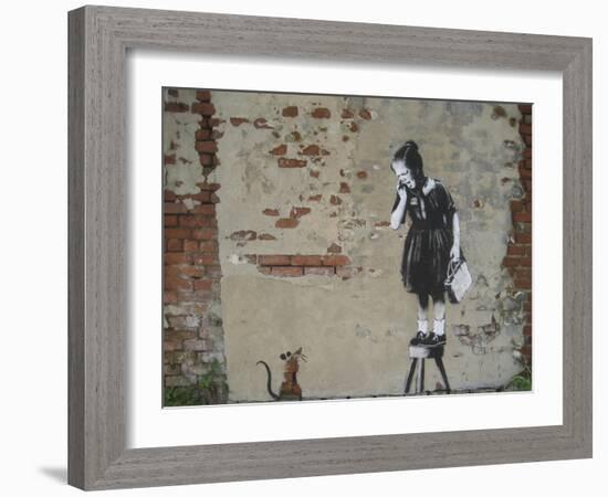 Ratgirl-Banksy-Framed Giclee Print