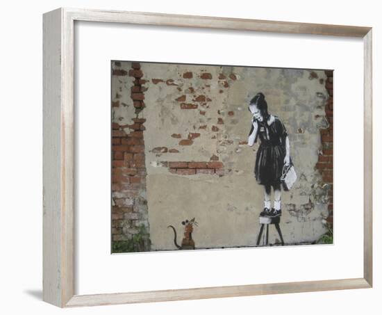 Ratgirl-Banksy-Framed Giclee Print