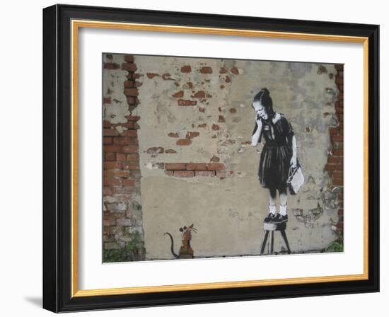 Ratgirl-Banksy-Framed Giclee Print