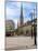 Rathaus Market Platz Square and St Petrikirche, St. Peter Church, Historic Center, Hamburg, Germany-Miva Stock-Mounted Photographic Print