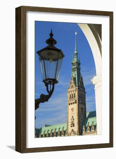 Rathaus (Town Hall), Hamburg, Germany, Europe-Ian Trower-Framed Photographic Print