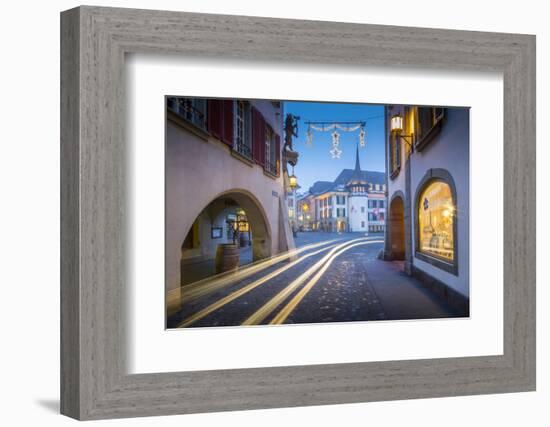 Rathausplatz, Thun, Jungfrau region, Bernese Oberland, Swiss Alps, Switzerland, Europe-Frank Fell-Framed Photographic Print