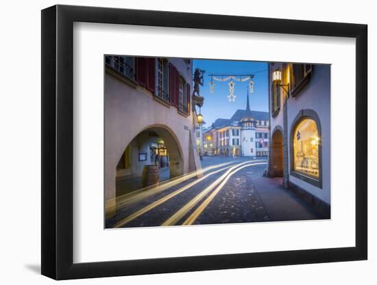 Rathausplatz, Thun, Jungfrau region, Bernese Oberland, Swiss Alps, Switzerland, Europe-Frank Fell-Framed Photographic Print