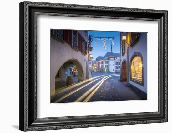 Rathausplatz, Thun, Jungfrau region, Bernese Oberland, Swiss Alps, Switzerland, Europe-Frank Fell-Framed Photographic Print