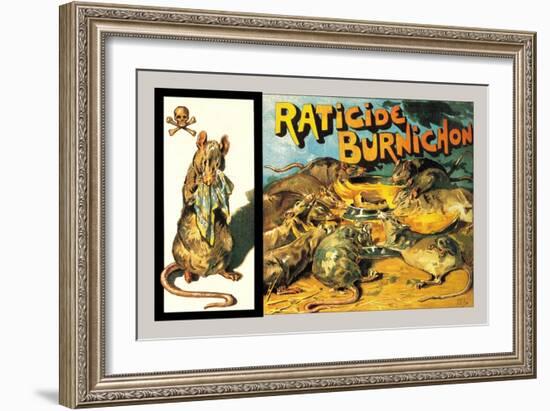 Raticide Burnichon, c.1888-Théophile Alexandre Steinlen-Framed Art Print