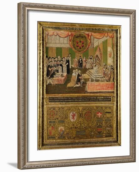 Ratification of the League Against the Turks, 1570-71-null-Framed Giclee Print