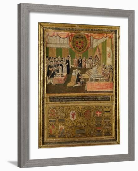 Ratification of the League Against the Turks, 1570-71-null-Framed Giclee Print