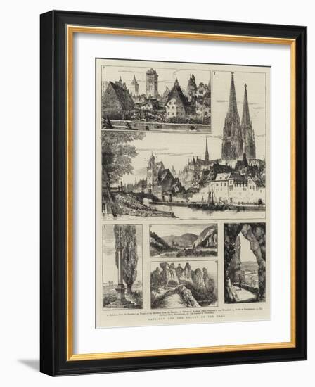 Ratisbon and the Valley of the Naab-null-Framed Giclee Print