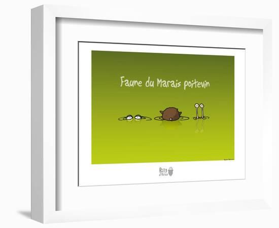 Rats d'marais - Faune poitevine-Sylvain Bichicchi-Framed Premium Giclee Print