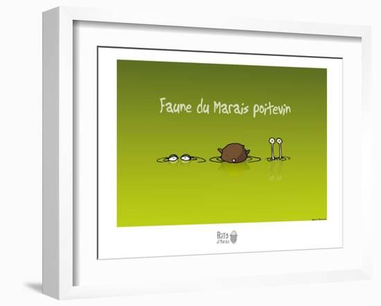 Rats d'marais - Faune poitevine-Sylvain Bichicchi-Framed Art Print