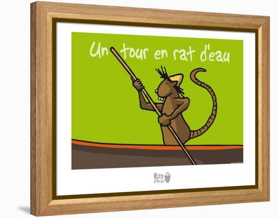 Rats d'marais - Un tour en rat d'eau-Sylvain Bichicchi-Framed Stretched Canvas