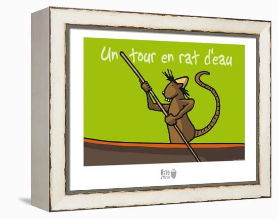 Rats d'marais - Un tour en rat d'eau-Sylvain Bichicchi-Framed Stretched Canvas