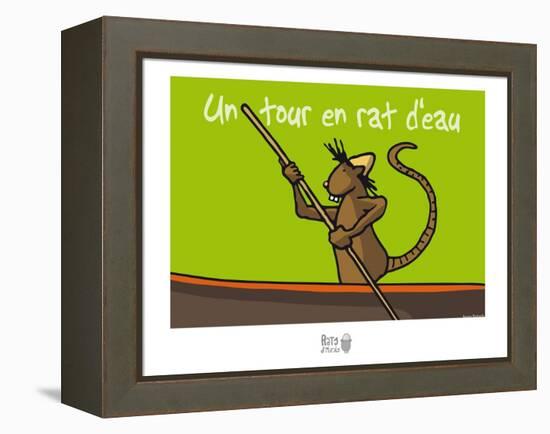 Rats d'marais - Un tour en rat d'eau-Sylvain Bichicchi-Framed Stretched Canvas