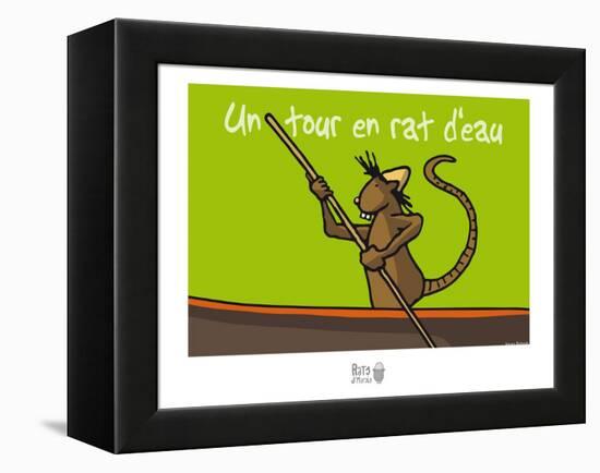 Rats d'marais - Un tour en rat d'eau-Sylvain Bichicchi-Framed Stretched Canvas