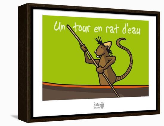 Rats d'marais - Un tour en rat d'eau-Sylvain Bichicchi-Framed Stretched Canvas